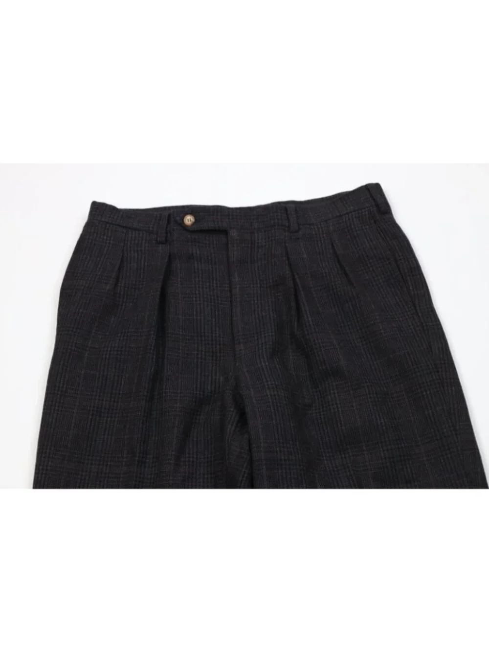 Vtg 70s Jos A Bank Mens 40R 2 Piece Heavy Wool Tweed Suit Houndstooth 32x30 USA